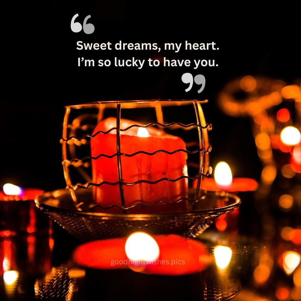 long sweet good night message for her image