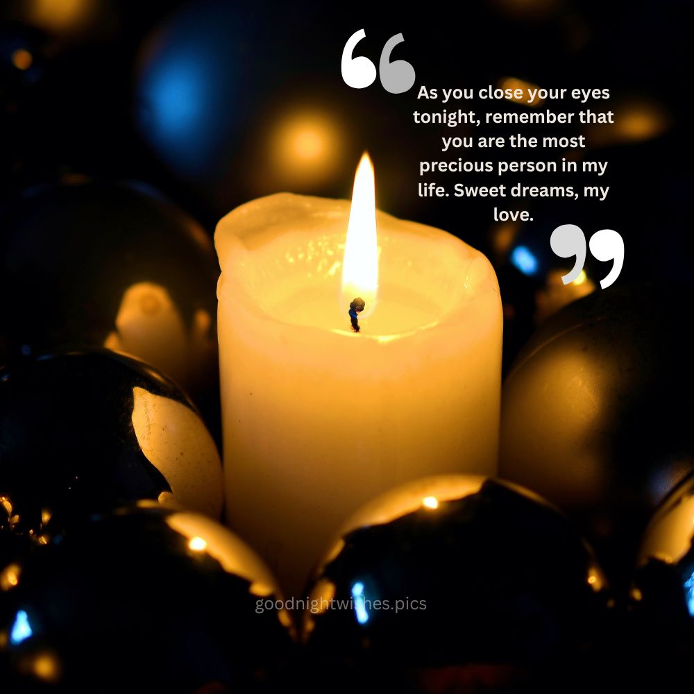 Beautiful Good Night Message and image for Her