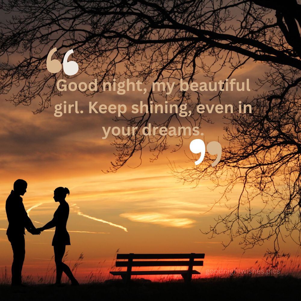 Long Romantic Good Night Message for Her
