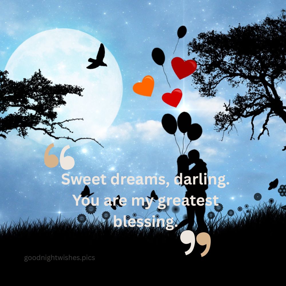 sweet loving good night message for her